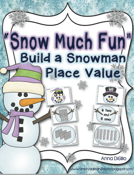 snowman place value activity