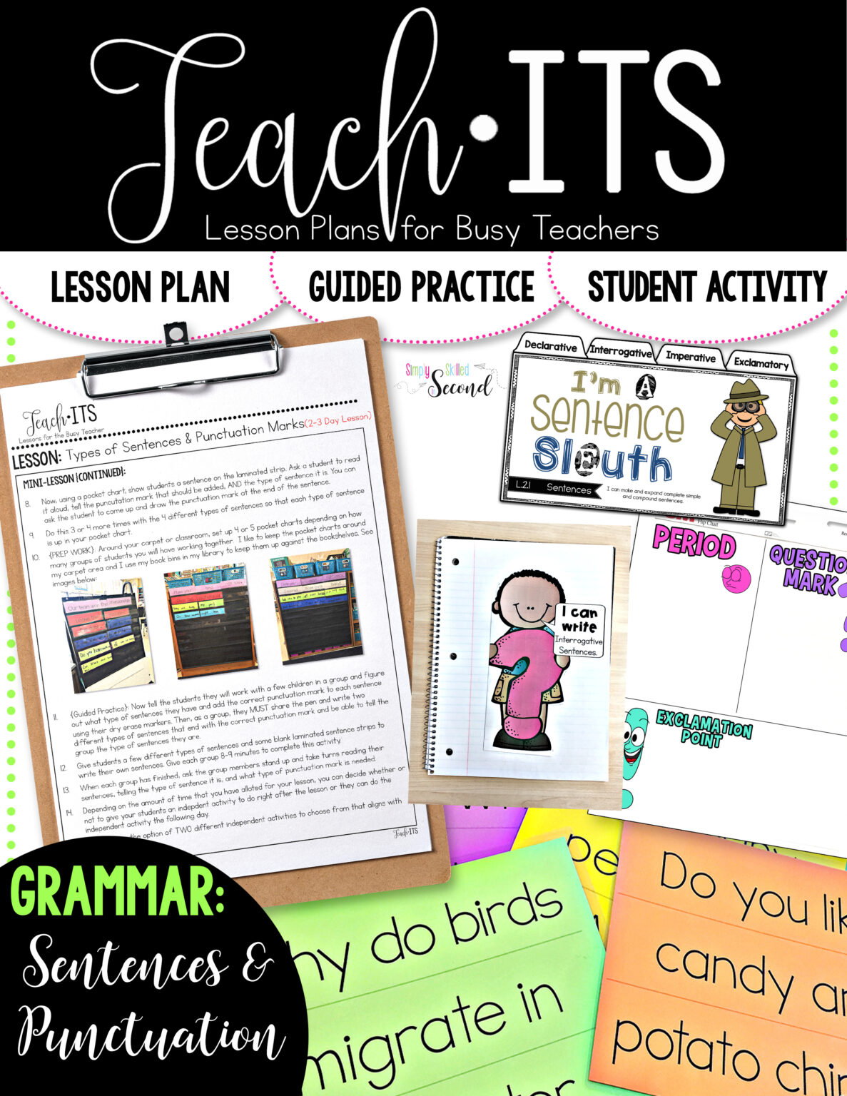 Four Types of Sentences and Punctuation - Simply Skilled Teaching